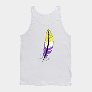 Nonbinary Feather Tank Top